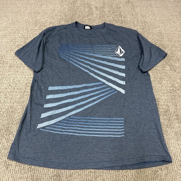 Volcom T-Shirt Men’s Blue Short Sleeve Size Large - Picture 5 of 11